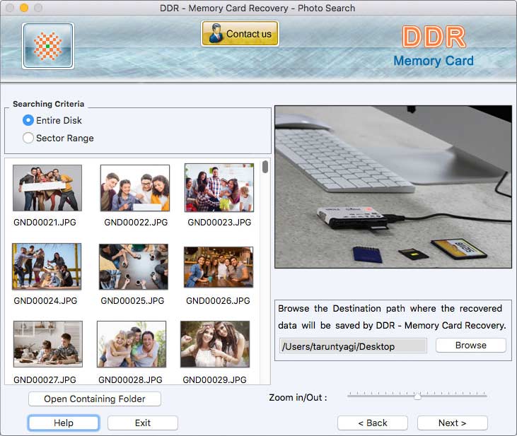 Screenshot of Recover Lost File Mac