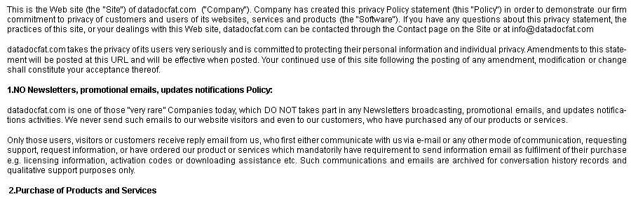 Privacy Policy