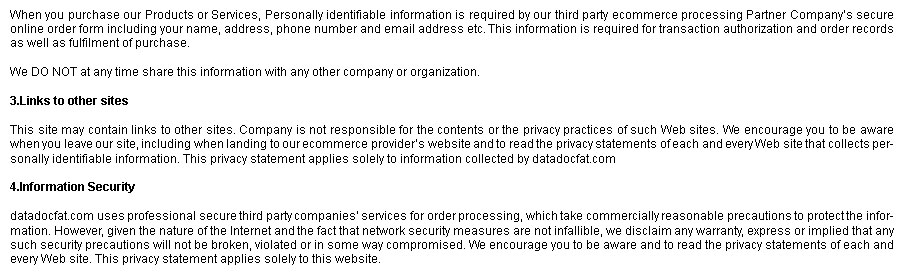 Privacy Policy